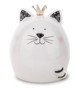 Skarbonka figurka kot dekoracyjna ceramika 12x10x10 141500