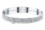 Taca lustrzana srebrna glamour dekoracyjna 3,5x21cm 145572