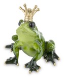 Figurka dekoracyjna żaba z koroną 14,5x13,5x15 137259