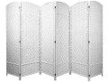 Parawan pokojowy dekoracyjny kotara 6 skrzydeł 180x300 biel