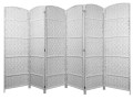 Parawan pokojowy dekoracyjny kotara 6 skrzydeł 180x300 biel