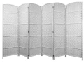 Parawan pokojowy dekoracyjny kotara 6 skrzydeł 180x300 biel
