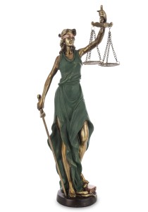 Figurka dekoracyjna temida bogini sprawiedliwości 35cm 157905