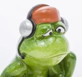 Figurka dekoracyjna żaba gracz 11x10 127597