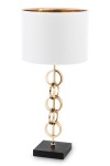 Lampa lampka nocna stołowa złota 55x25 cm 143497