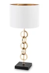 Lampa lampka nocna stołowa złota 55x25 cm 143497
