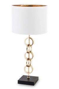Lampa lampka nocna stołowa złota 55x25 cm 143497