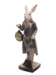 Figurka dekoracyjna królik z zegarkiem 34x12x9 129132