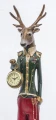 Figurka dekoracyjna łoś z zegarkiem 66x12x10,5 121673