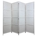 Parawan pokojowy dekoracyjny kotara 4 skrzydła 180x200 biały SU-033W-4