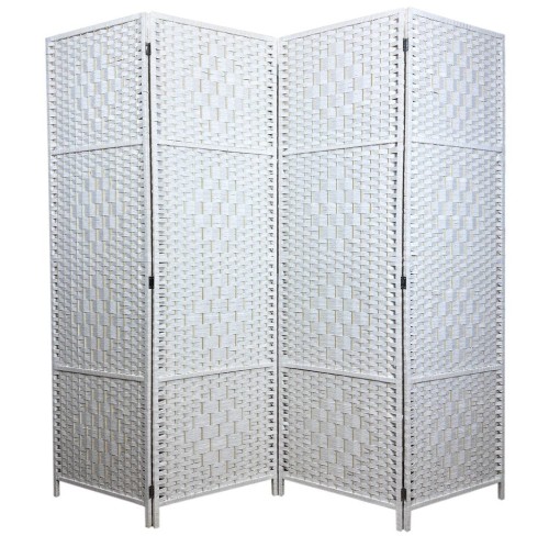 Parawan pokojowy dekoracyjny kotara 4 skrzydła 180x200 biały SU-033W-4