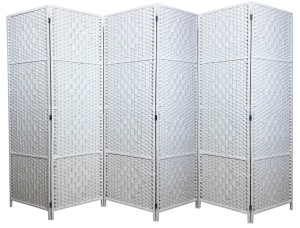 Parawan pokojowy dekoracyjny kotara 6 skrzydeł 180x300 biel