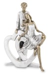 Figurka dekoracyjna para zakochanych serce 24,5x16x12 145052