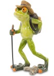 Figurka dekoracyjna żaba turysta 16,5x9x8cm 115787