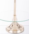 Patera taca metalowa szkło złota 3 poziomy 45x30x30 159258