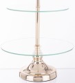 Patera taca metalowa szkło złota 3 poziomy 45x30x30 159258