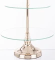 Patera taca metalowa szkło złota 3 poziomy 45x30x30 159258