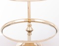 Patera taca metalowa lustro złota 2 poziomy 52x31x31 159253