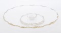 Patera szklana dekoracyjna obrotowa 4,5x33x33 128367