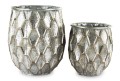 Donica osłonka doniczka doniczki metalowa kpl. 2 szt. 32/24 cm 141098