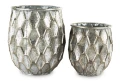 Donica osłonka doniczka doniczki metalowa kpl. 2 szt. 32/24 cm 141098