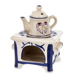 Kominek zapachowy ceramiczny do olejków aromaterapii wosków tealiht 17,5x13x13 159162