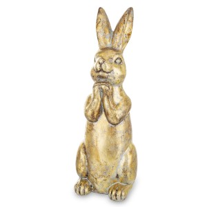 Figurka dekoracyjna królik wielkanocna ceramiczna 49x16x16 163871