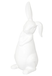 Figurka wielkanocna ceramiczna zajączek 30x11x12 100215