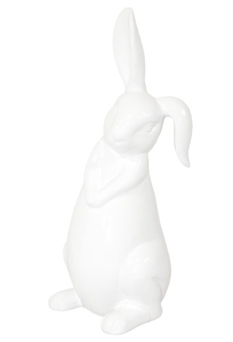 Figurka wielkanocna ceramiczna zajączek 30x11x12 100215