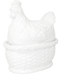 Figurka wielkanocna pojemnik ceramiczny kura 25x21,5x14,5 100221