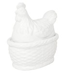 Figurka wielkanocna pojemnik ceramiczny kura 19x17x11,5 100222