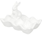 Podstawka na jajka z zajączkiem wielkanocna ceramiczna 13,5x20x12 100207
