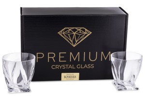 Bohemia Quadro Premium szklanka do whisky kpl.6 szt. 340 ml
