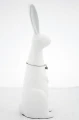 Figurka dekoracyjna królik wielkanocna biała z zawieszką 28,5x6x8,5 72687