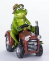 Figurka dekoracyjna żaba rolnik na traktorze 15,5x9x14,5 131144