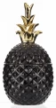 Figurka ceramiczna ananas czaro złota  z pokrywką 19x10x10cm 152476