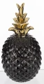 Figurka ceramiczna ananas czaro złota  z pokrywką 19x10x10cm 152476