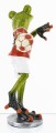 Figurka dekoracyjna żaba sportowiec piłkarz ręczny 17x10,5x7,5cm 161802