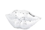Figurka dekoracja usta srebrna 13,5x29x10 166085