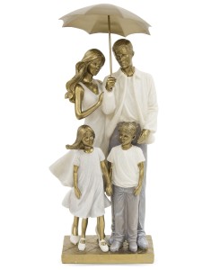 Figurka dekoracyjna rodzina pod parasolem family 38x16x10,5 122308