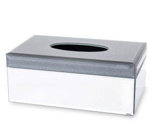 Pudełko na chusteczki chustecznik szklany glamour 10,5x26x15 144826