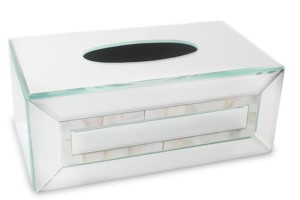 Pudełko na chusteczki chustecznik szklany glamour 10,5x26x15 169309