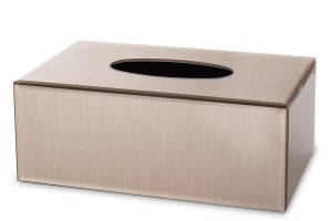 Pudełko na chusteczki chustecznik szklany glamour 10,5x25,5x14, 169336