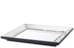 Taca dekoracyjna lustrzana srebrna glamour 3,5x33x27 169312