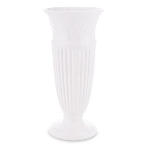 Wazon ceramiczny nowoczesny biały 30x14x14 167936