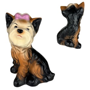 Figurka ogrodowa dekoracyjna pies Yorkshire terrier 30x20x16cm polskiej produkcji 