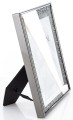 Ramka na zdjęcie zdjęcia srebrno-czarna glamour 23,5x18,5x2-12 169007