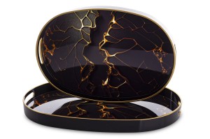 Taca  tace dekoracyjne kpl. 2 szt. 3,5x44x29,5 3,5x39,5x27 172025