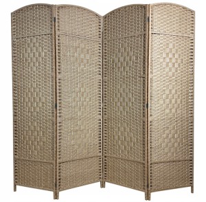 Parawan pokojowy dekoracyjny kotara 4 skrzydła 180x200 beż