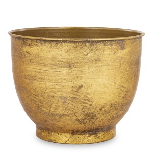 Osłonka donica doniczka metalowa złota 20x26x26 159232